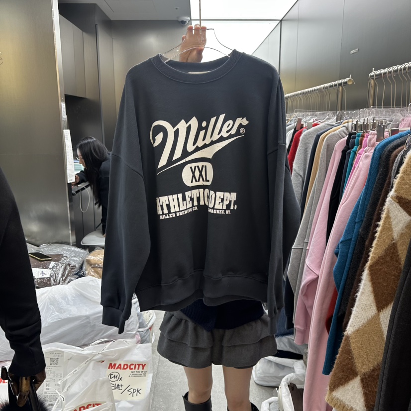 MADCITY東大門㊣代購女士新款時尚人氣25秋冬休閑職業真品衛衣MADCITY衛衣圖色3