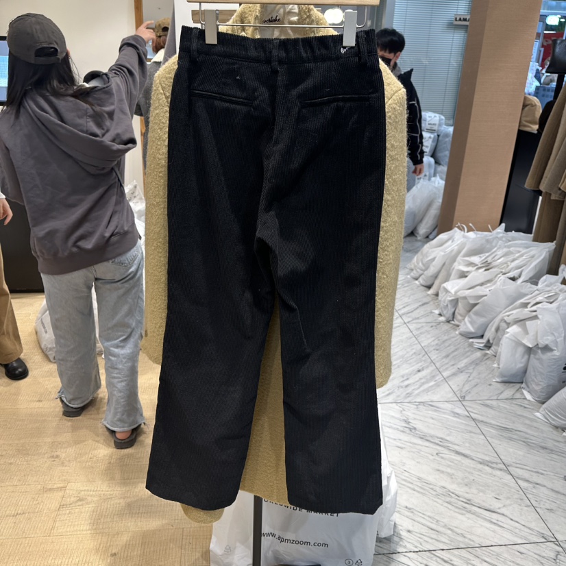 OVERTAKE韓國直郵㊣女裝新品真品25秋冬職業休閑褲燈芯絨喇叭OVERTAKE休閑褲