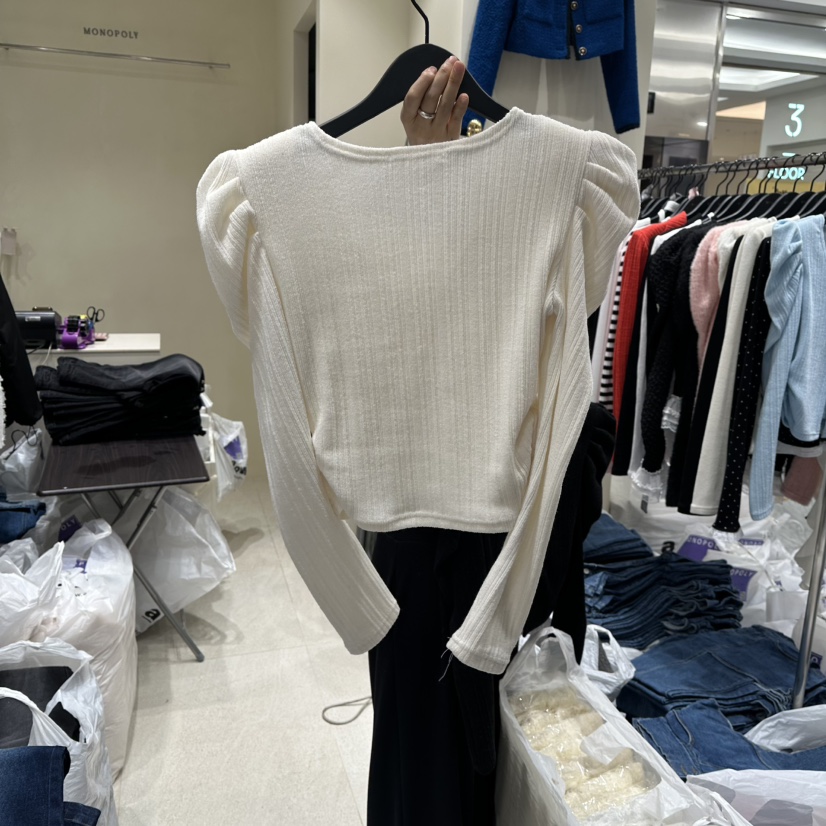 MONOPOLY韓國代購㊣女士新品真品時尚人氣職業長袖T恤假兩件MONO_POLY長袖T恤