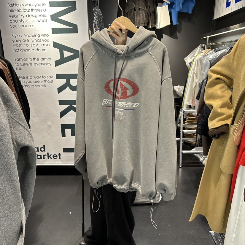 EL BOSQUE韓國代購㊣女士新款休閑推薦真品25秋冬衛衣加絨EL BOSQUE衛衣圖色1