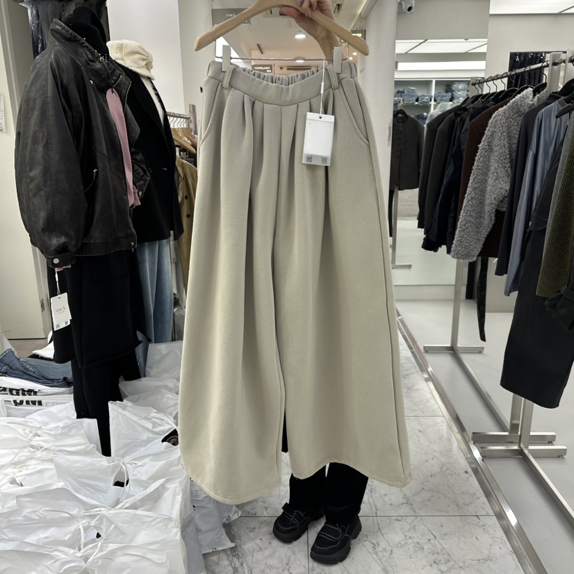 VIVEL韓國代購㊣女士新款時尚真品人氣推薦25秋冬休閑褲加絨VIVEL休閑褲圖色1