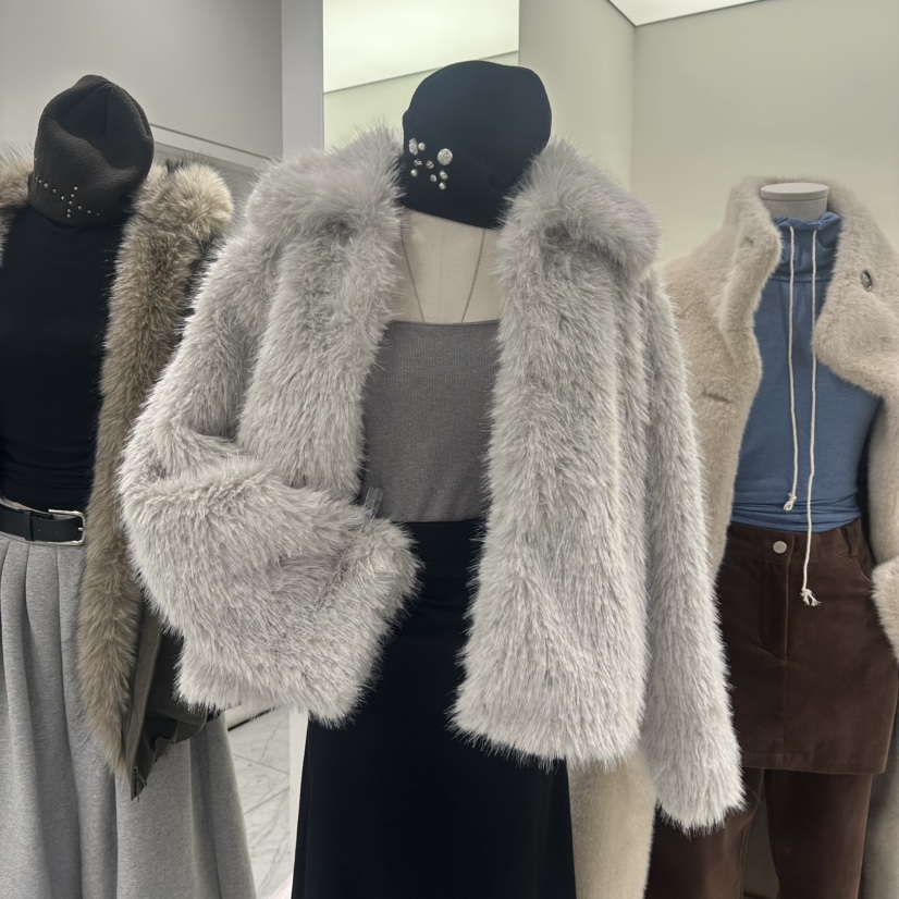 VIVEL東大門㊣代購女士新款熱賣休閑職業真品人氣25秋冬短款大衣VIVEL短款大衣圖色1