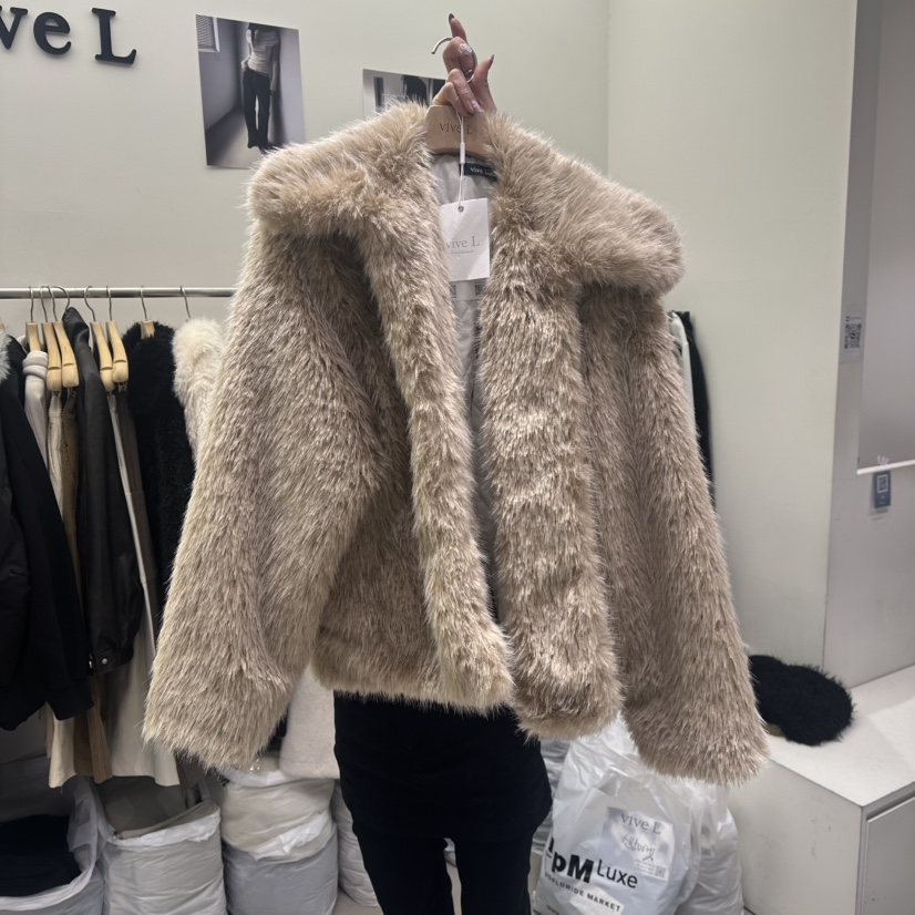 VIVEL東大門㊣代購女士新款熱賣休閑職業真品人氣25秋冬短款大衣VIVEL短款大衣圖色3