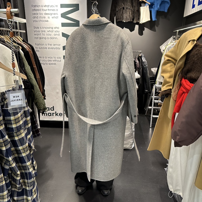 EL BOSQUE韓國直郵㊣女裝新品推薦休閑熱賣人氣中長款大衣EL BOSQUE中長款大衣