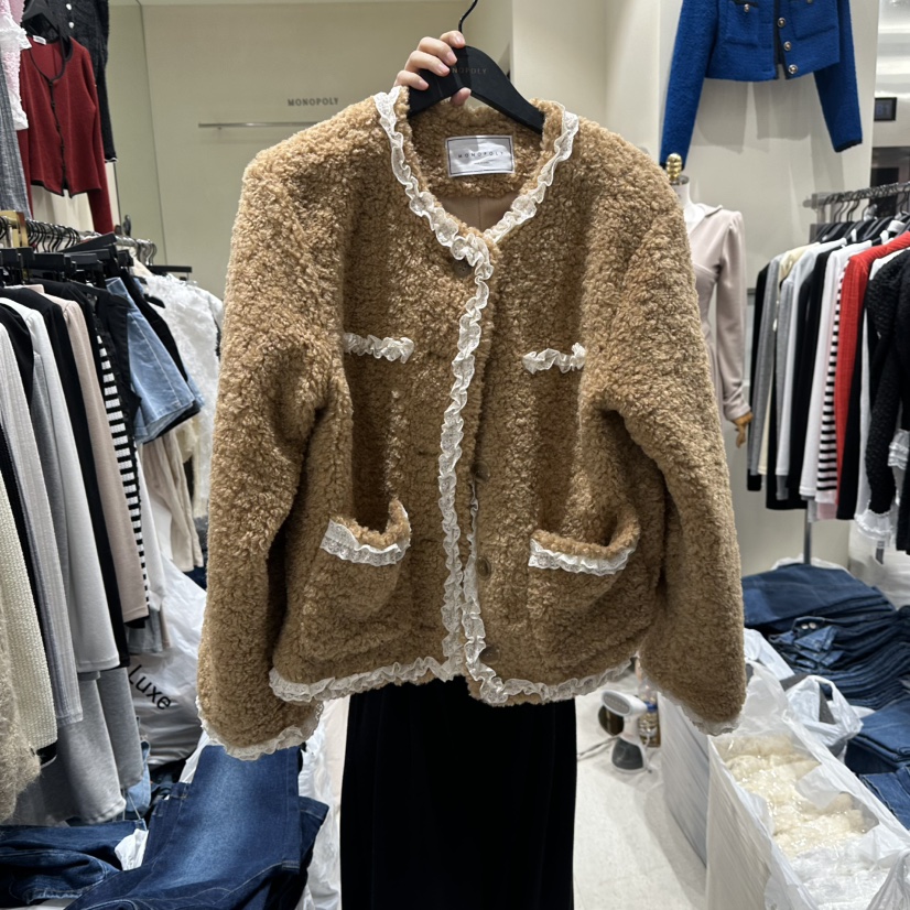 MONOPOLY東大門㊣直郵女裝新品熱賣人氣25秋冬職業真品夾克MONO_POLY夾克圖色2