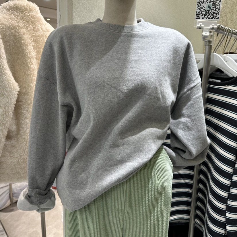 REFLAT韓國代購㊣女士新款時尚25秋冬休閑衛衣加絨抓絨保暖REFLAT衛衣圖色2