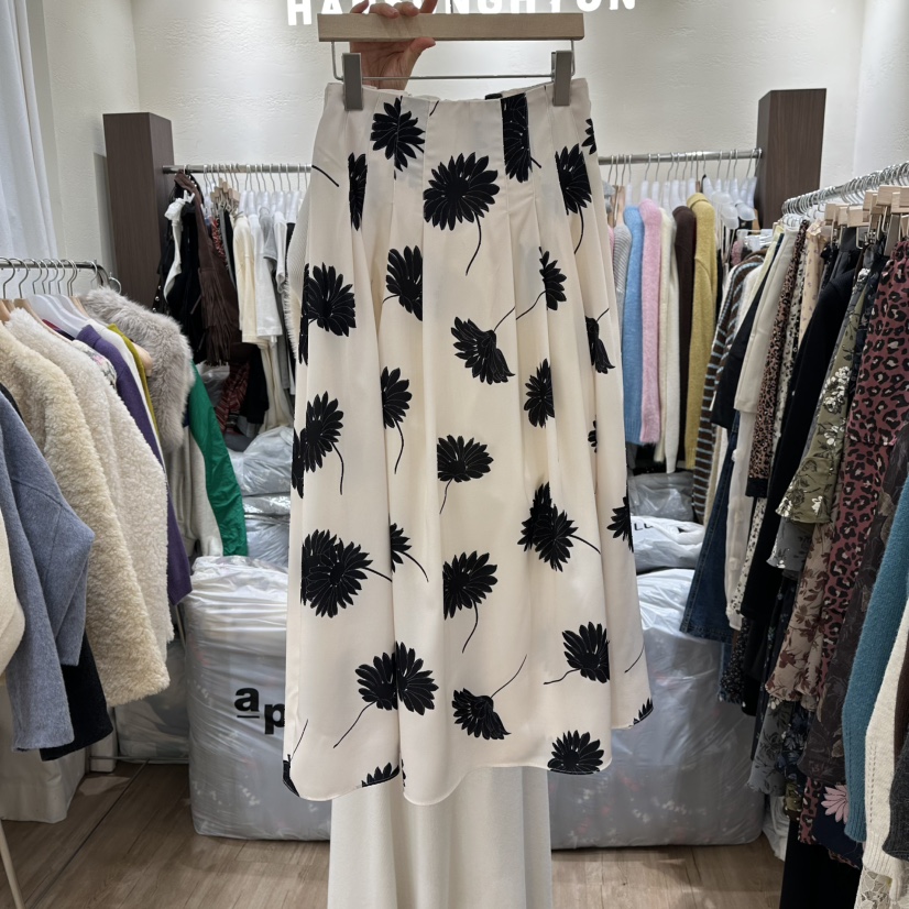 HANSUNGHYUN韓國直郵㊣女士新款25秋冬人氣真品推薦職業長裙HANSUNGHYUN長裙圖色1