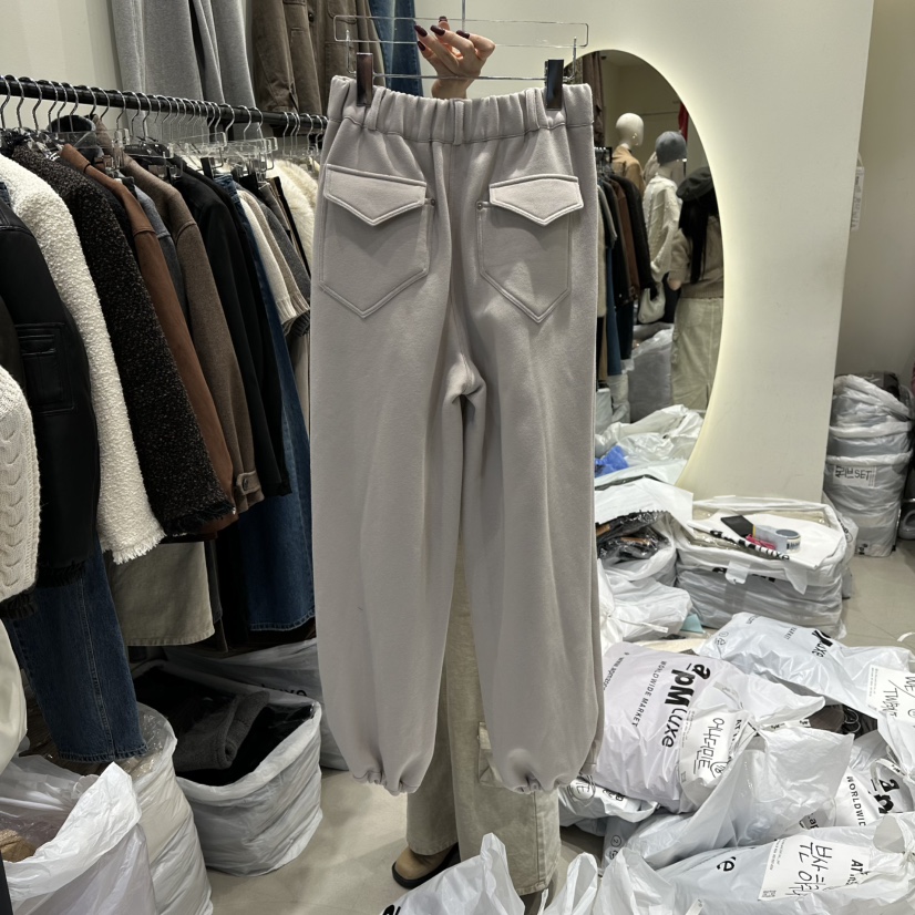 AT THE END東大門㊣實拍女裝新款推薦熱賣人氣休閑褲加絨AT THE END休閑褲