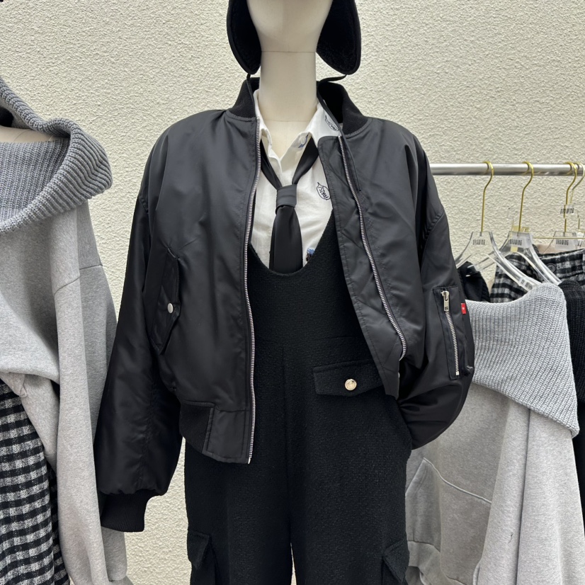 DRAWING東大門㊣實拍女士新品人氣真品25秋冬休閑夾克加絨羊毛DRAWING夾克