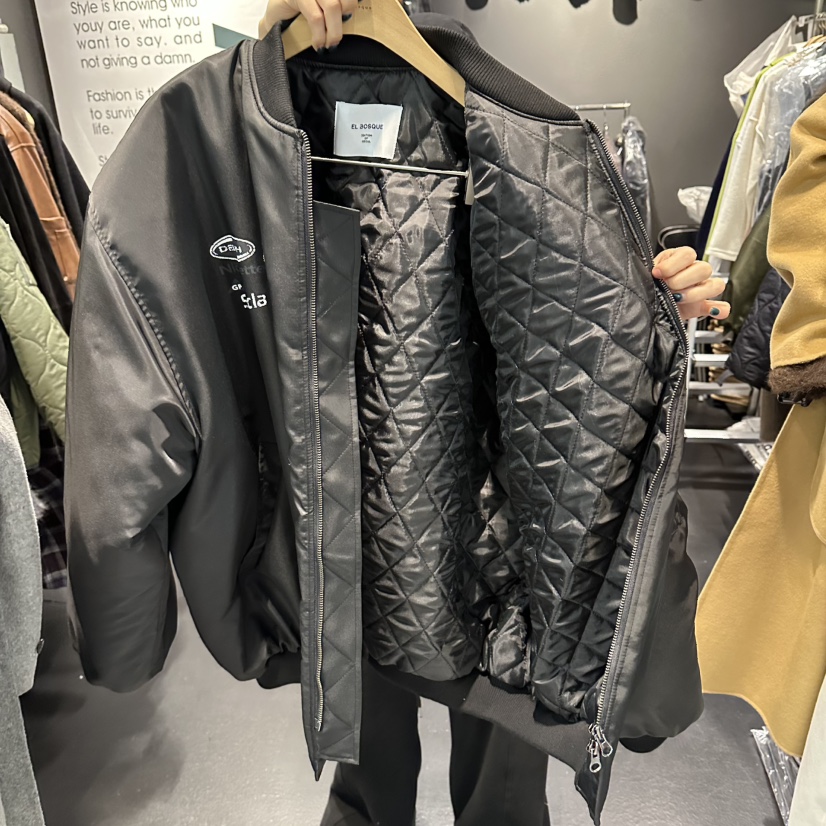 EL BOSQUE東大門㊣直郵女裝新款25秋冬真品職業推薦短款棉服EL BOSQUE短款棉服