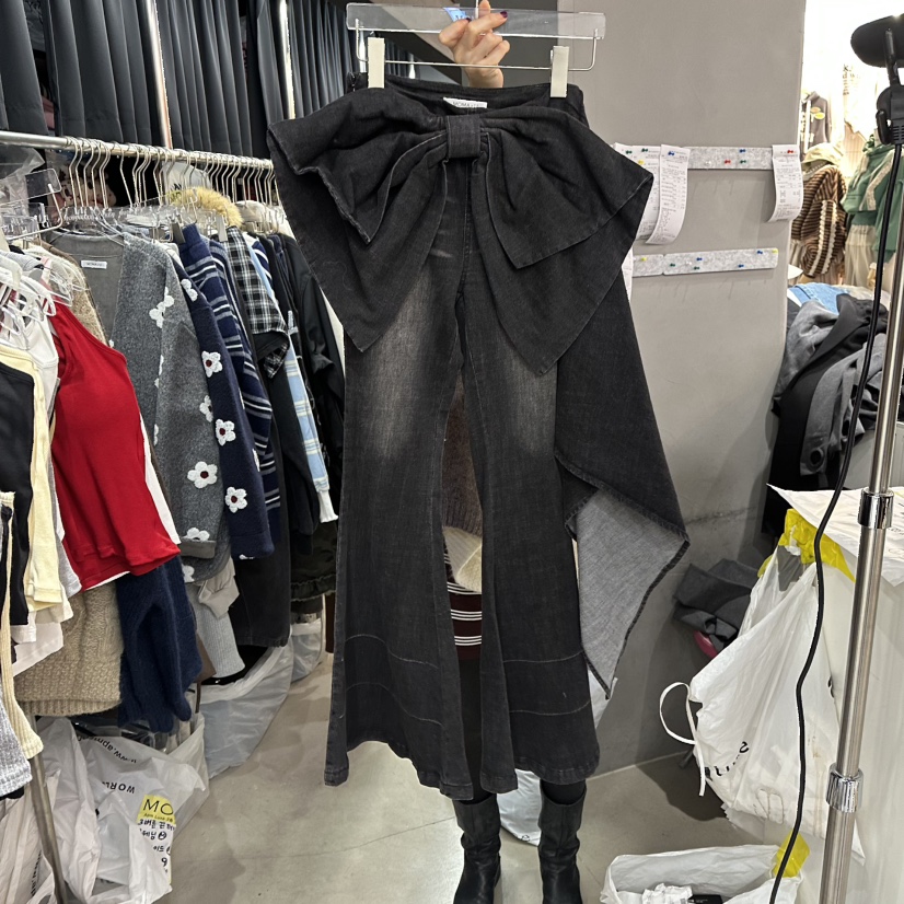 MOMAZU韓國代購㊣女裝新款25秋冬真品熱賣推薦人氣職業牛仔褲MOMAZU牛仔褲圖色1