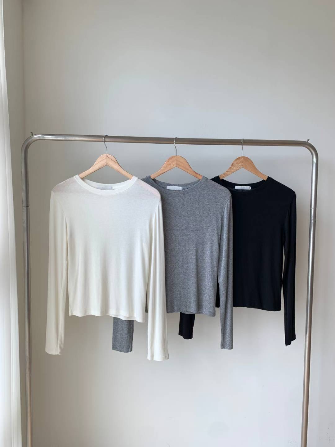 DE FOND韓國代購㊣女裝新品真品推薦休閑時尚熱賣人氣長袖T恤DE FOND長袖T恤圖色3左三色