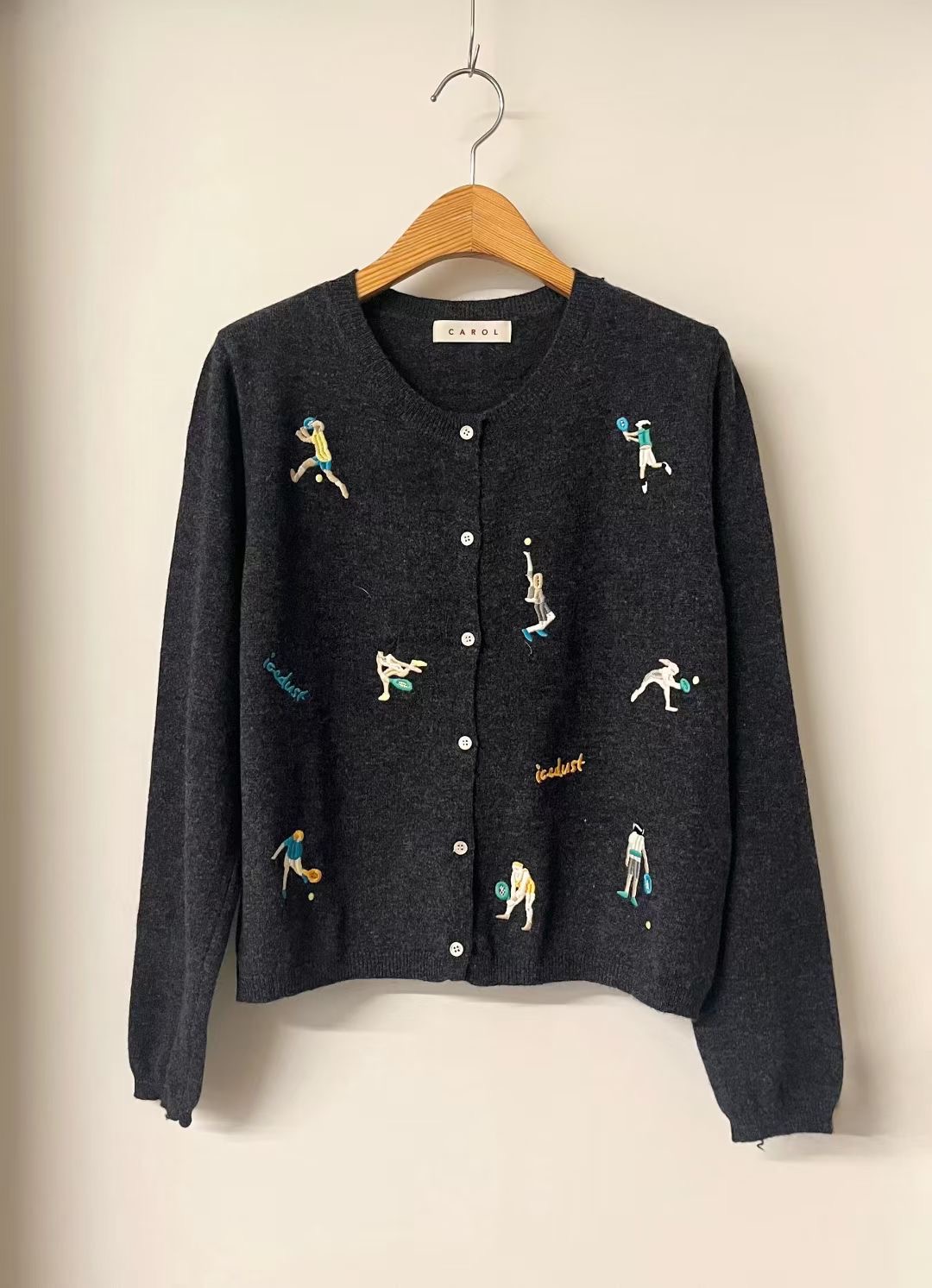 CAROL東大門㊣直郵女裝新款推薦休閑時尚25秋冬職業真品針織衫CAROL針織衫圖色1