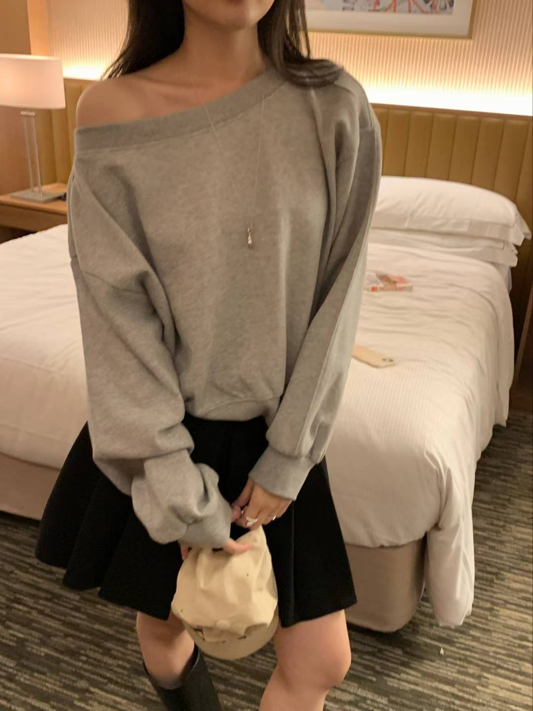 DE FOND韓國直郵㊣女士新款25秋冬休閑時尚推薦真品人氣衛衣DE FOND衛衣圖色2