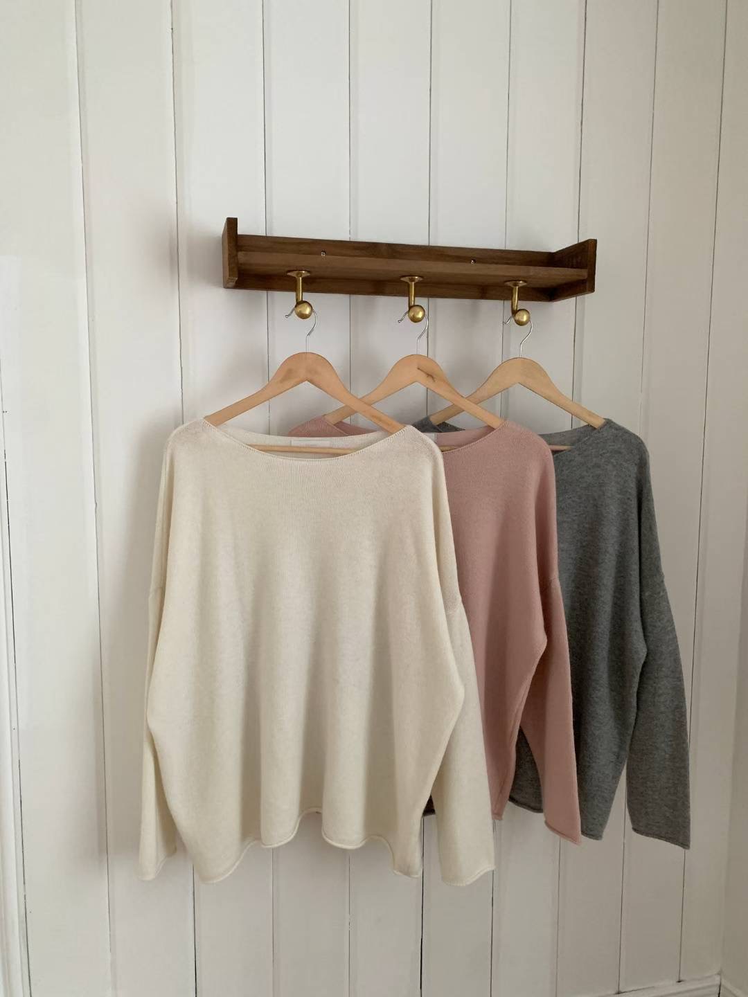 DE FOND韓國直郵㊣女裝新品25秋冬熱賣真品針織衫羊絨寬松DE FOND針織衫圖色2左二色