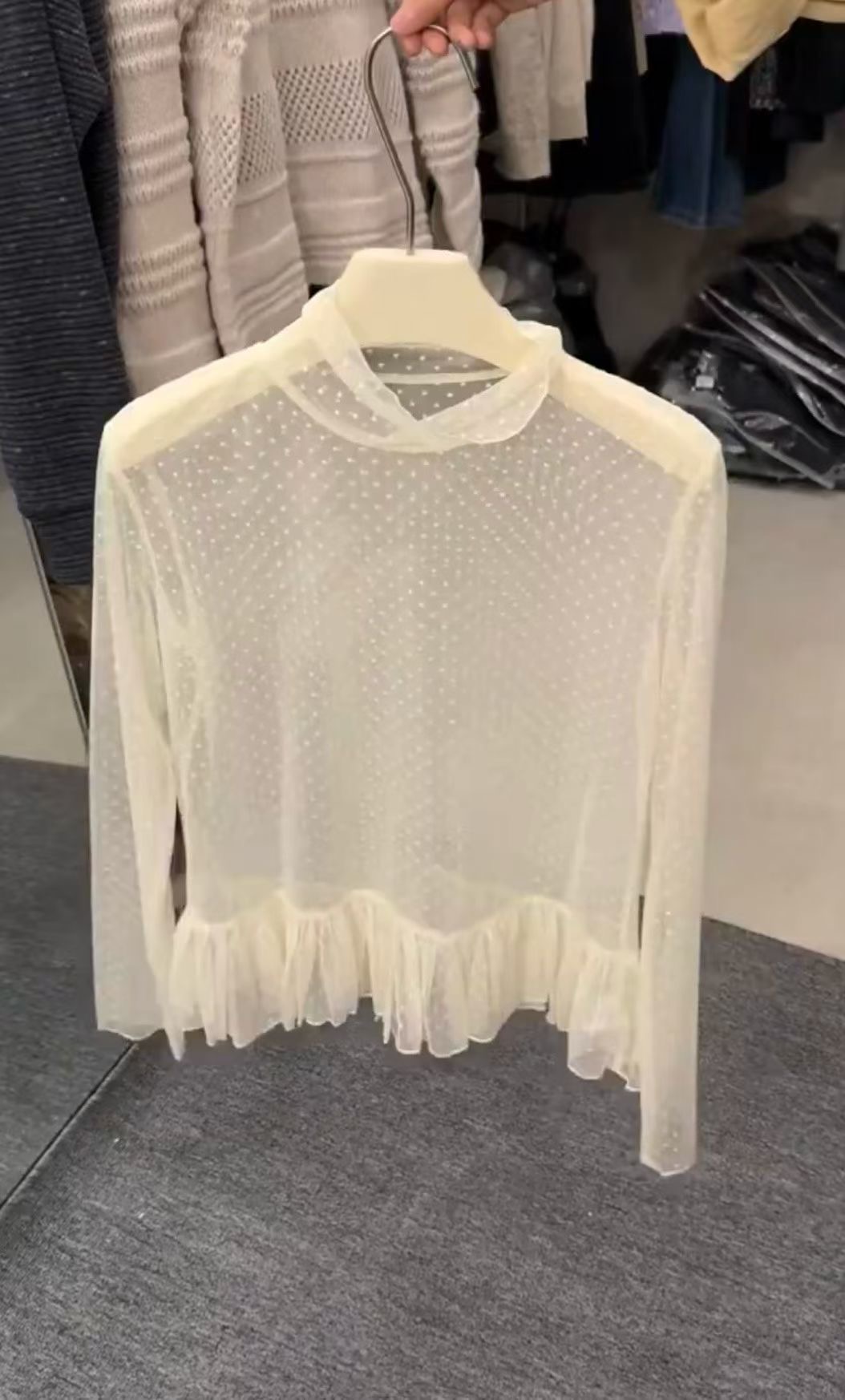 CAROL東大門㊣實拍女士新品25秋冬真品熱賣職業推薦襯衫蕾絲衫CAROL襯衫/蕾絲衫圖色1