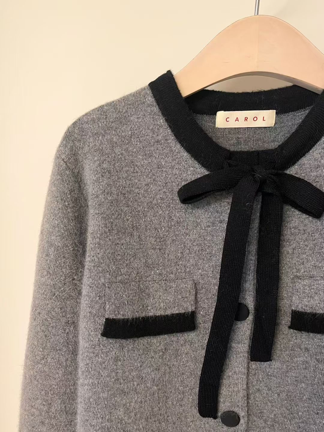 CAROL韓國代購㊣女裝新款職業推薦人氣真品熱賣休閑25秋冬針織衫CAROL針織衫