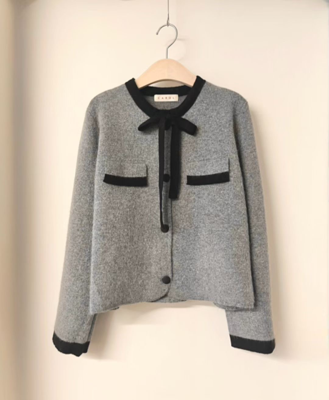 CAROL韓國代購㊣女裝新款職業推薦人氣真品熱賣休閑25秋冬針織衫CAROL針織衫圖色2