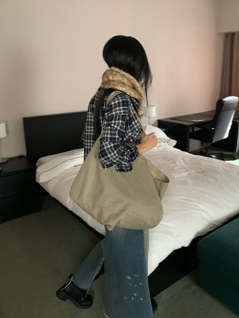 SUNDER MARKET韓國直郵㊣女裝新款推薦襯衫蕾絲衫羊毛格子SUNDER MARKET襯衫/蕾絲衫