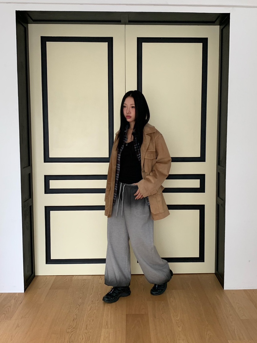 SUNDER MARKET韓國直郵㊣女裝新款推薦襯衫蕾絲衫羊毛格子SUNDER MARKET襯衫/蕾絲衫