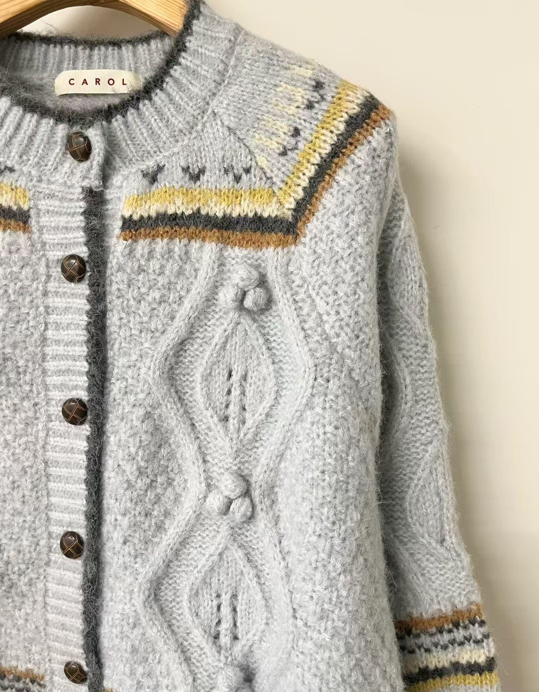 CAROL東大門㊣代購女士新款職業推薦時尚休閑真品25秋冬毛衣CAROL毛衣