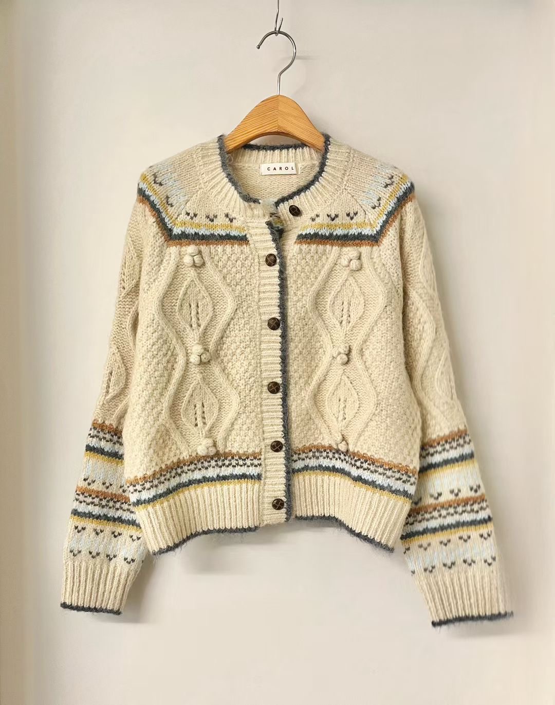 CAROL東大門㊣代購女士新款職業推薦時尚休閑真品25秋冬毛衣CAROL毛衣圖色2