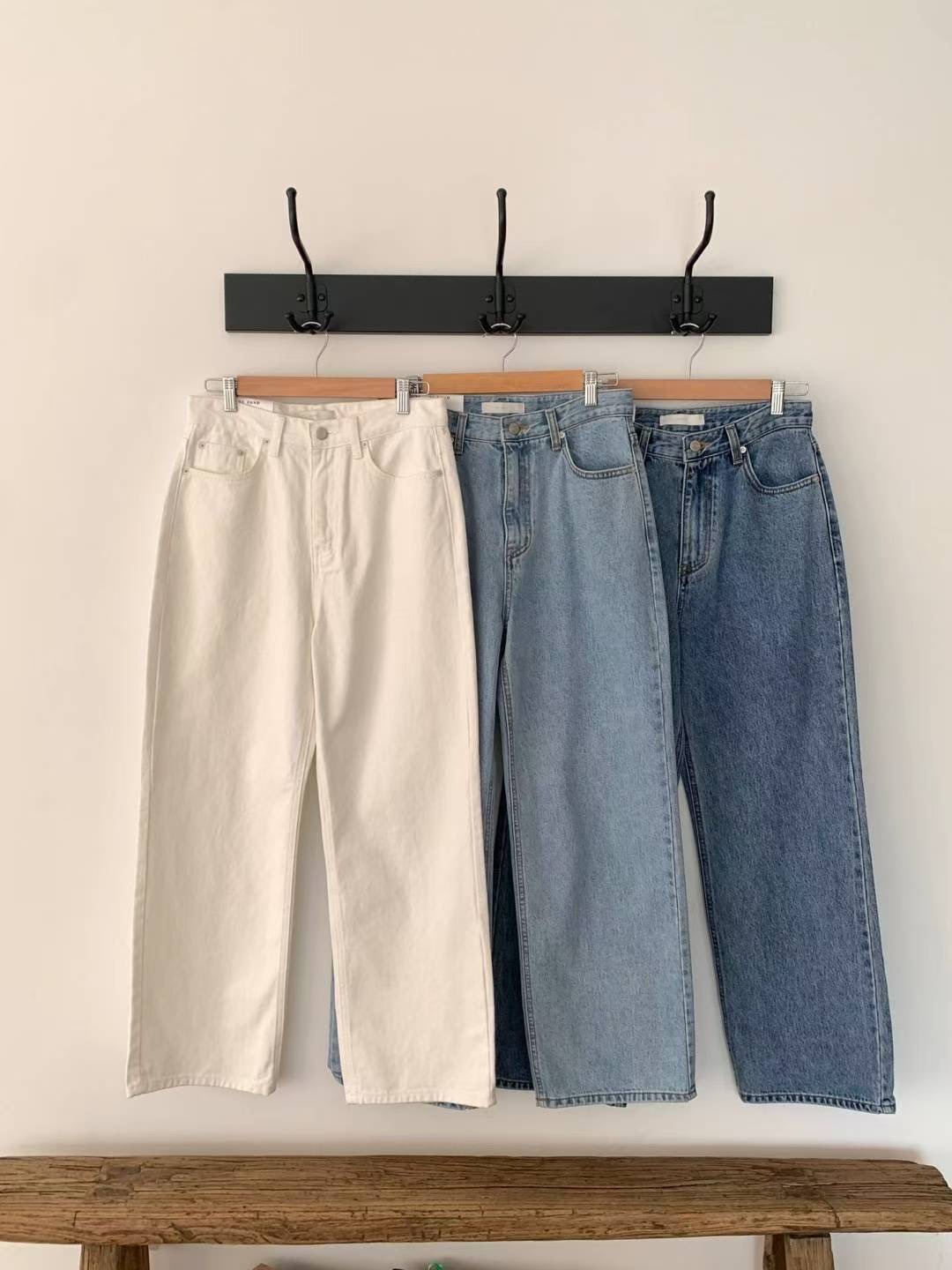 DE FOND東大門㊣實拍女士新款休閑推薦真品人氣熱賣牛仔褲DE FOND牛仔褲圖色3左三色