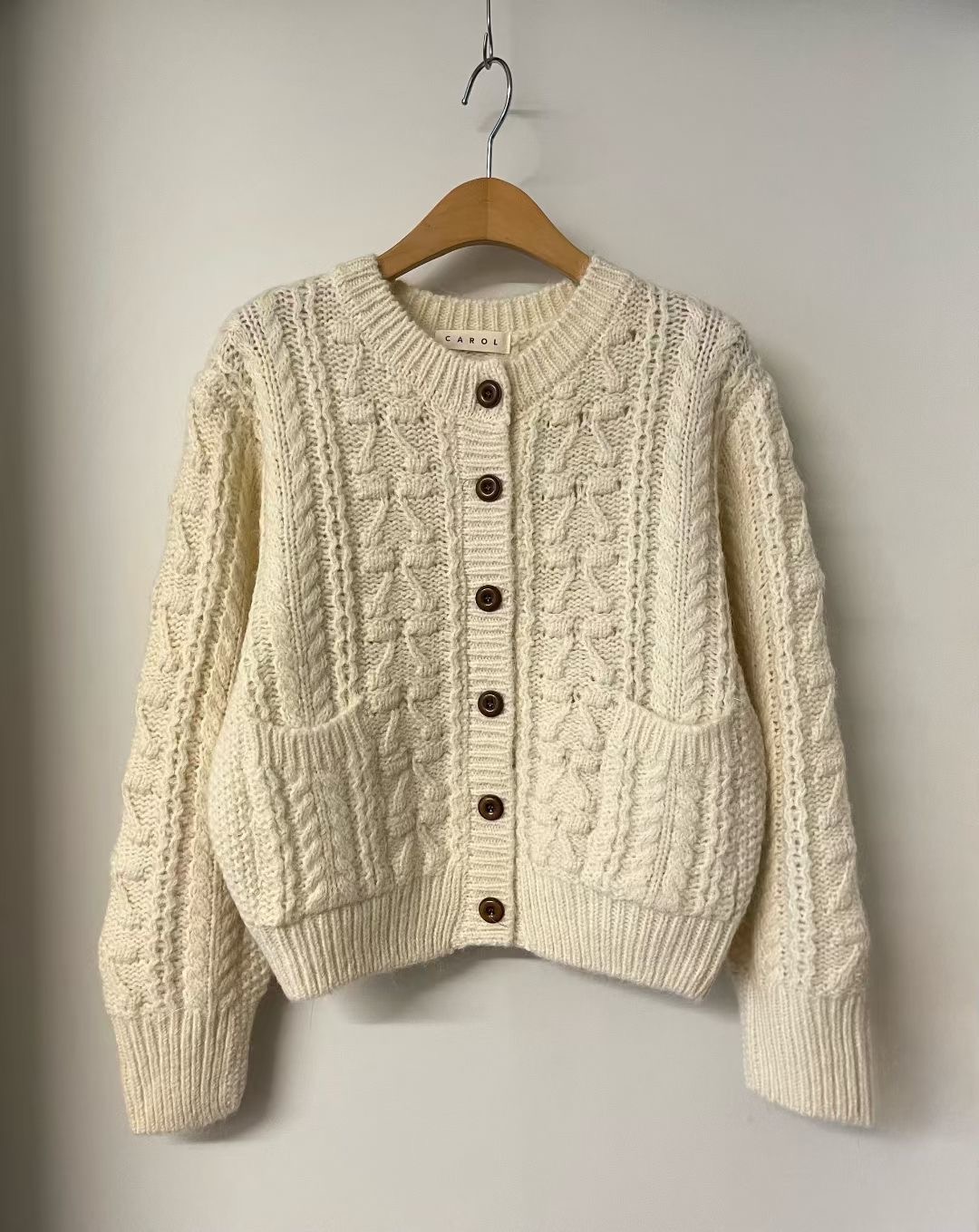 CAROL東大門㊣代購女裝新品25秋冬休閑熱賣人氣真品時尚毛衣CAROL毛衣圖色2