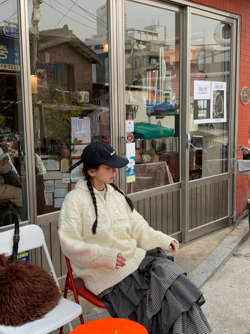 SUNDER MARKET東大門㊣直郵女裝新品休閑時尚熱賣針織衫拉鏈SUNDER MARKET針織衫