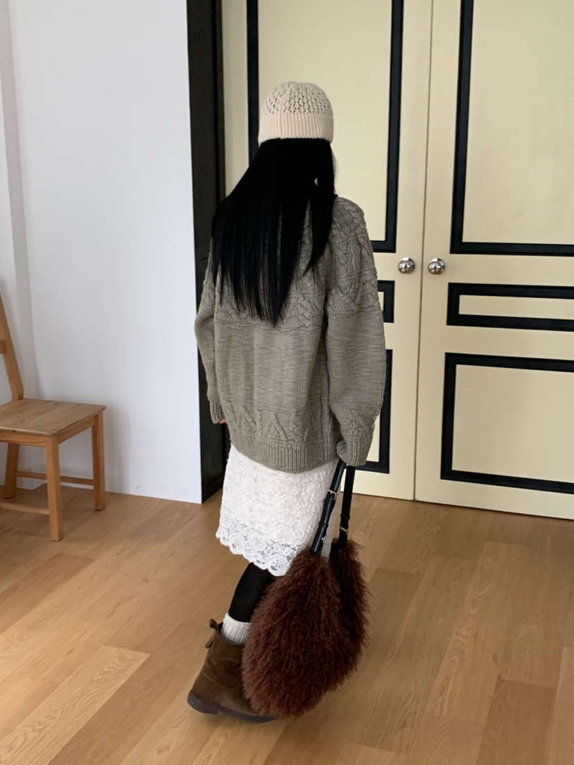 SUNDER MARKET東大門㊣直郵女裝新品休閑時尚熱賣針織衫拉鏈SUNDER MARKET針織衫