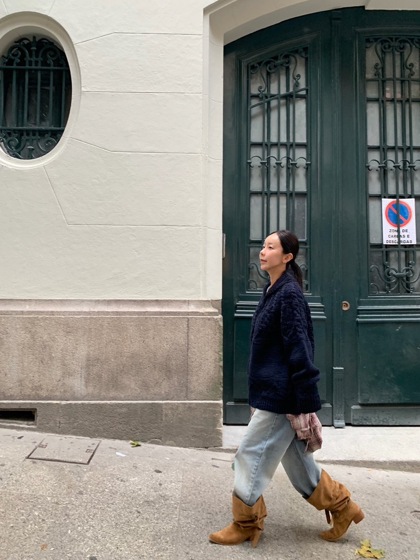 SUNDER MARKET東大門㊣直郵女裝新品休閑時尚熱賣針織衫拉鏈SUNDER MARKET針織衫