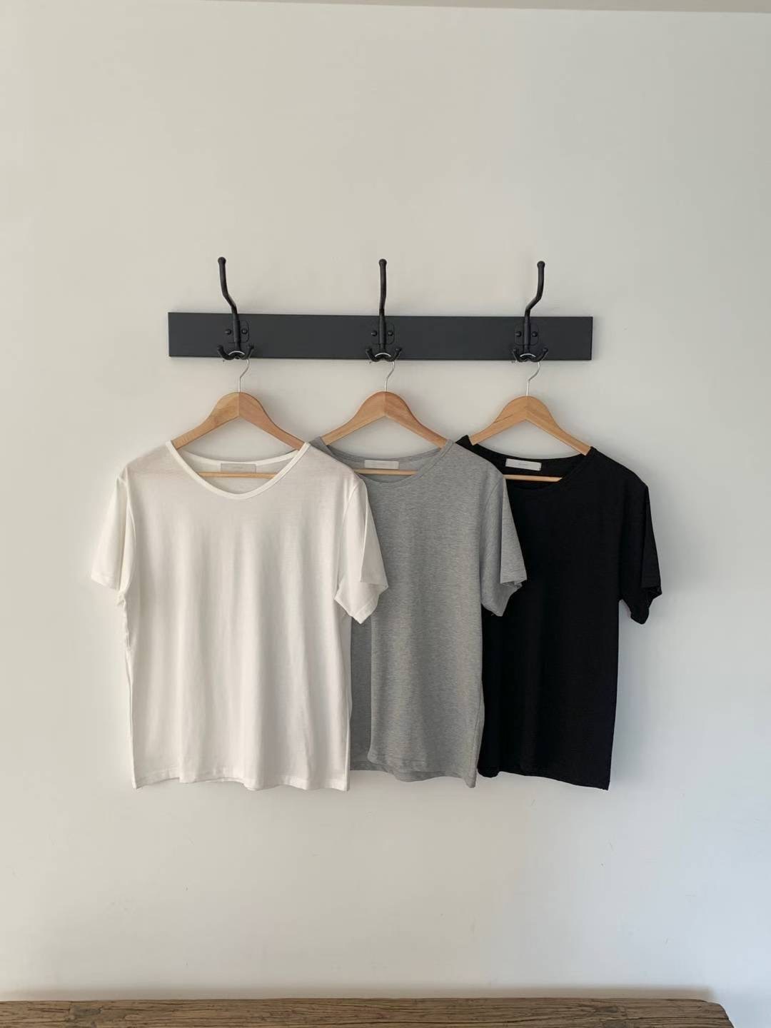 DE FOND韓國代購㊣女士新款熱賣休閑25秋冬時尚人氣推薦T恤DE FONDT恤圖色3左三色