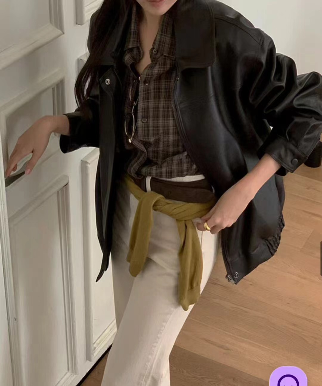 BILLOW東大門㊣實拍女士新款休閑時尚熱賣推薦人氣皮衣皮革BILLOW皮衣