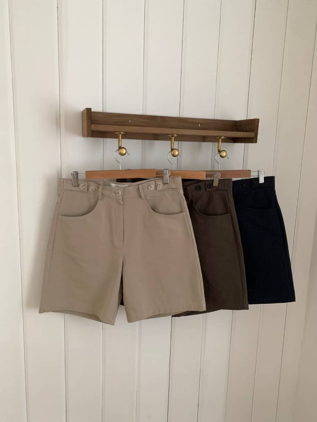 DE FOND東大門㊣代購女裝新款熱賣25秋冬真品休閑時尚短褲DE FOND短褲圖色3左三色