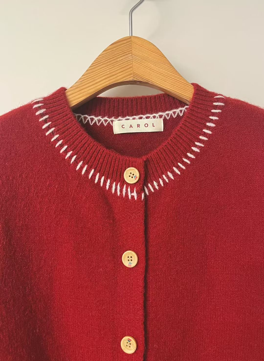 CAROL東大門㊣實拍女士新款25秋冬休閑真品時尚推薦熱賣針織衫CAROL針織衫