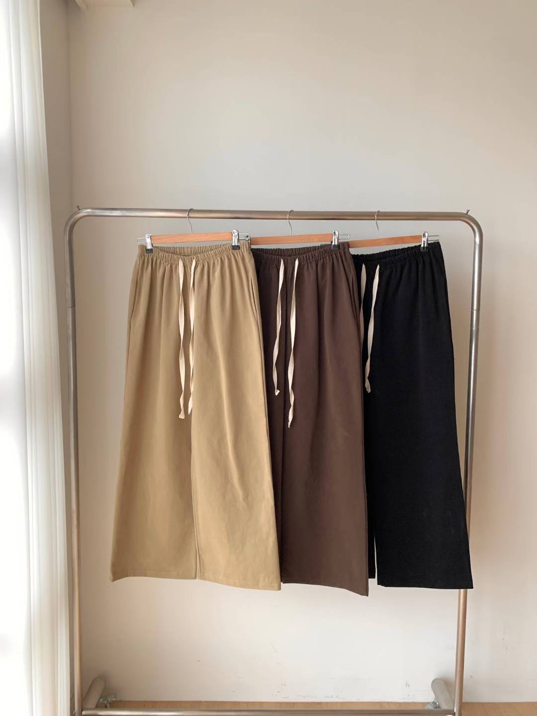 DE FOND東大門㊣代購女裝新品熱賣職業25秋冬休閑褲斜紋布DE FOND休閑褲圖色3左三色