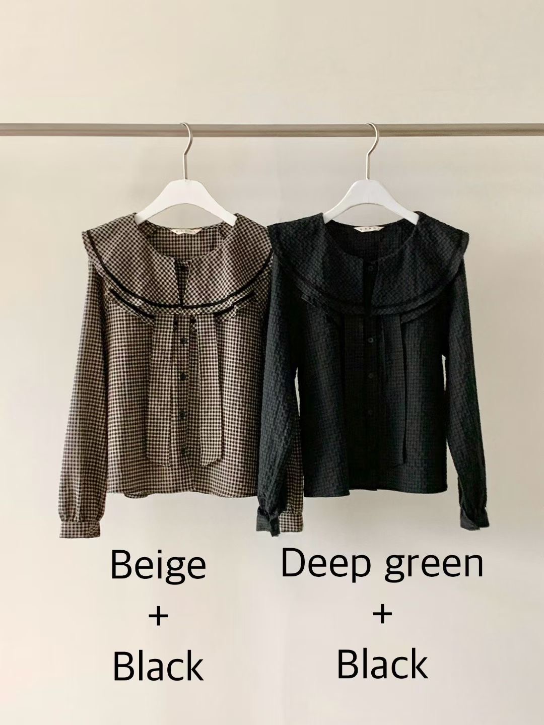 CAROL東大門㊣實拍女裝新品真品休閑推薦25秋冬人氣襯衫蕾絲衫CAROL襯衫/蕾絲衫圖色1左一色