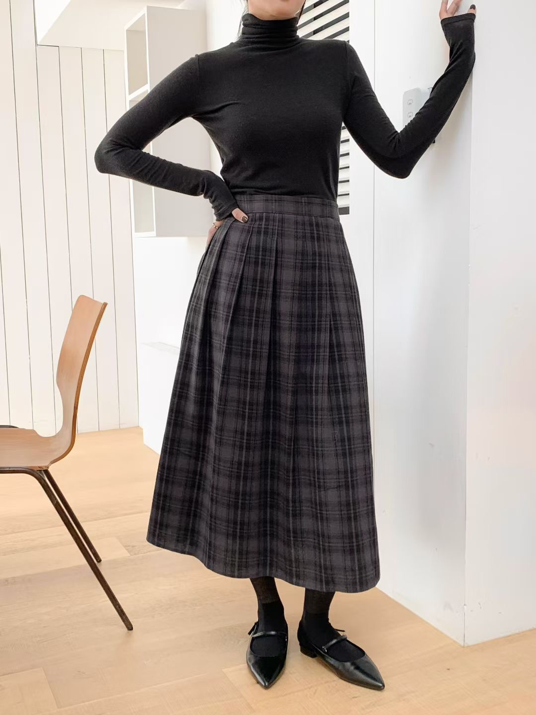 CAROL韓國直郵㊣女裝新品25秋冬人氣熱賣職業真品推薦時尚長裙CAROL長裙