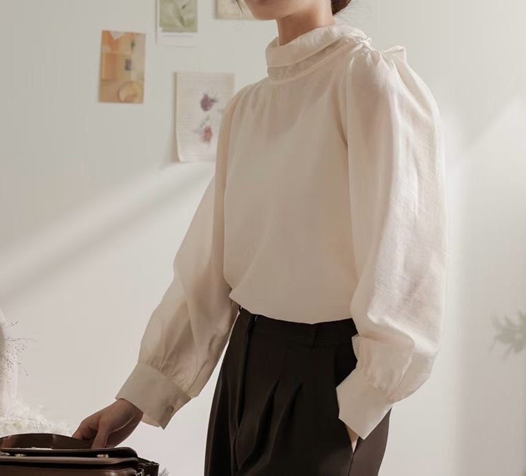 CAROL東大門㊣直郵女士新款時尚人氣推薦職業25秋冬襯衫蕾絲衫CAROL襯衫/蕾絲衫圖色3