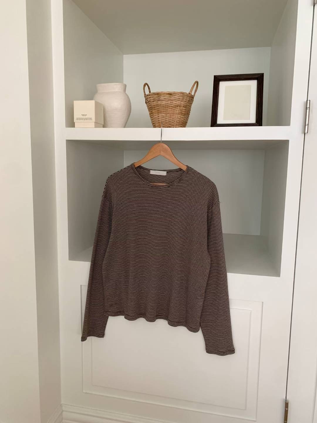 DE FOND東大門㊣實拍女士新款25秋冬推薦人氣職業休閑長袖T恤DE FOND長袖T恤圖色2