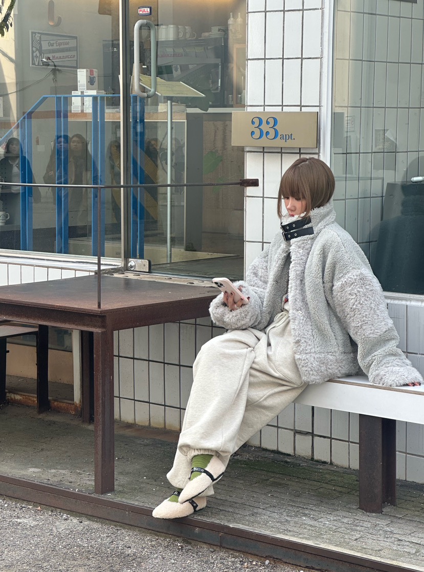 ZEROZERO東大門㊣直郵女裝新品職業休閑時尚推薦夾克毛皮混紡ZEROZERO夾克