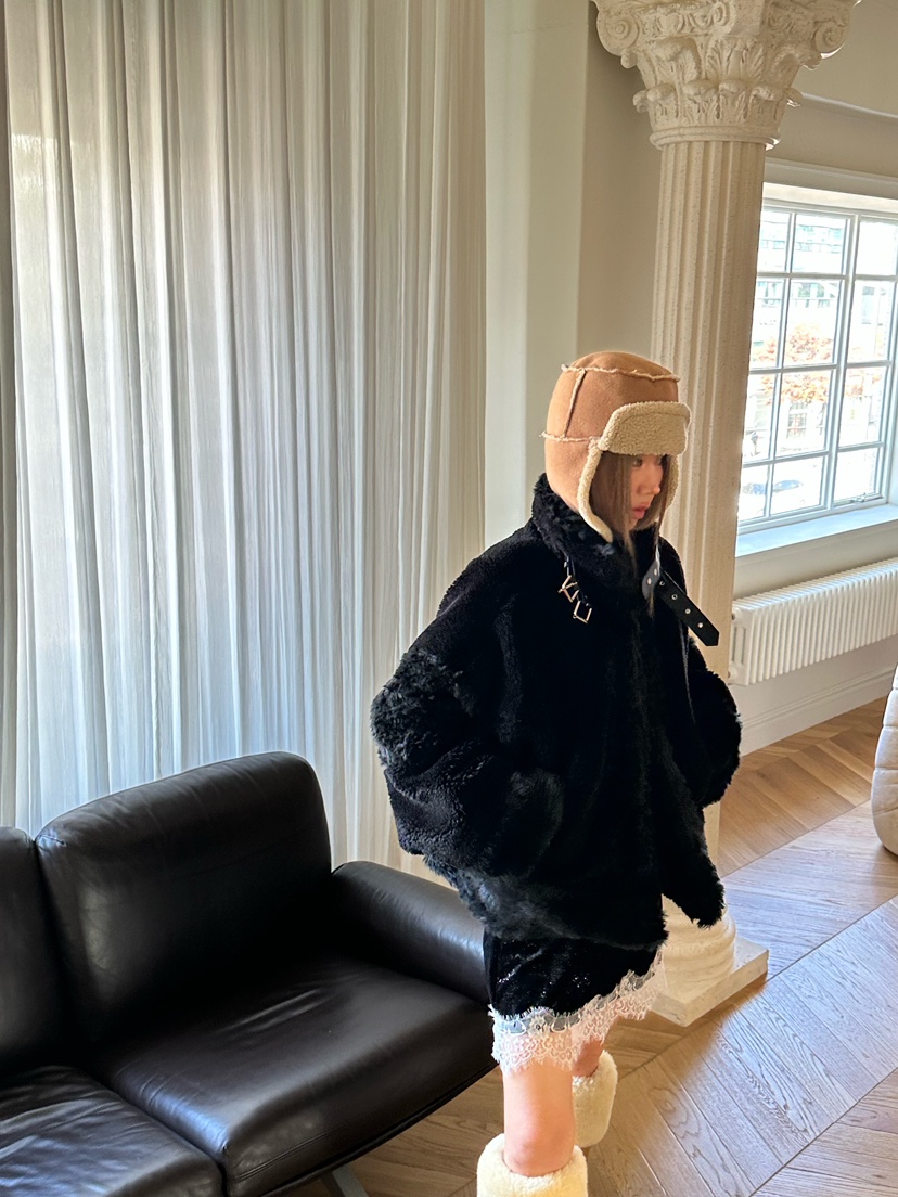 ZEROZERO東大門㊣直郵女裝新品職業休閑時尚推薦夾克毛皮混紡ZEROZERO夾克