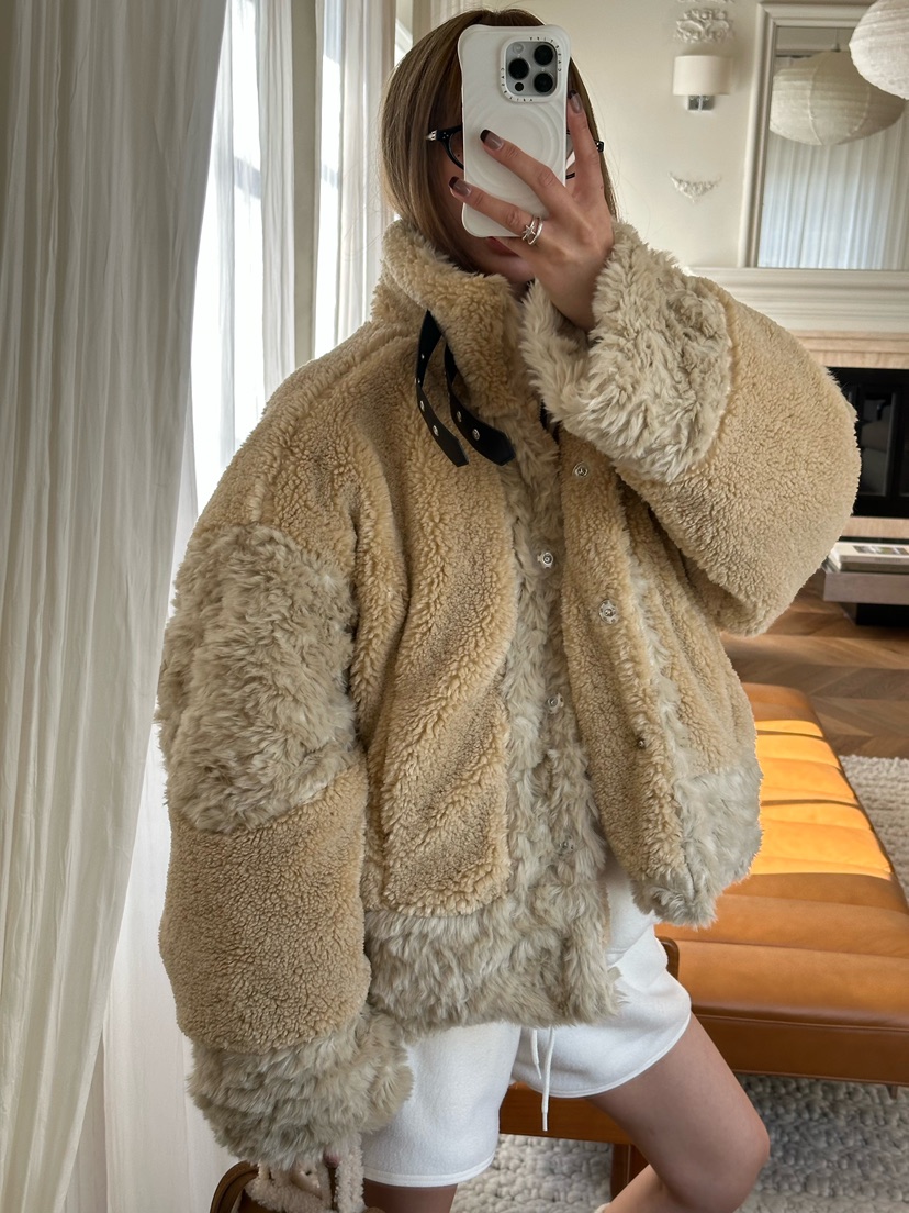 ZEROZERO東大門㊣直郵女裝新品職業休閑時尚推薦夾克毛皮混紡ZEROZERO夾克圖色2