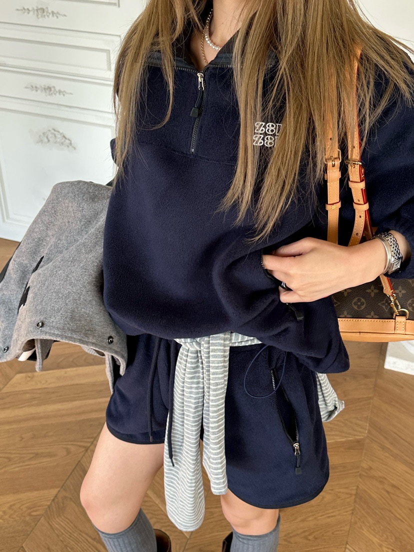 ZEROZERO東大門㊣代購女裝新款真品熱賣人氣推薦休閑短褲抓絨ZEROZERO短褲