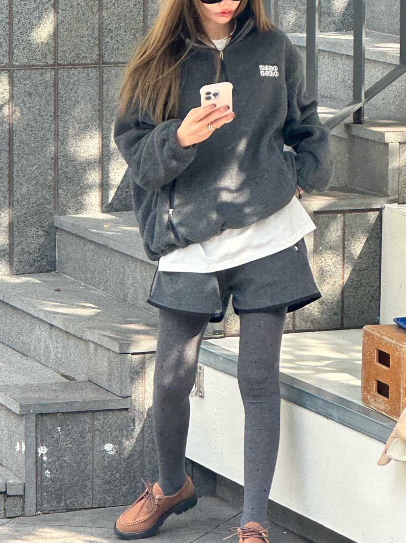 ZEROZERO東大門㊣代購女裝新款熱賣推薦職業25秋冬衛衣抓絨拉鏈ZEROZERO衛衣