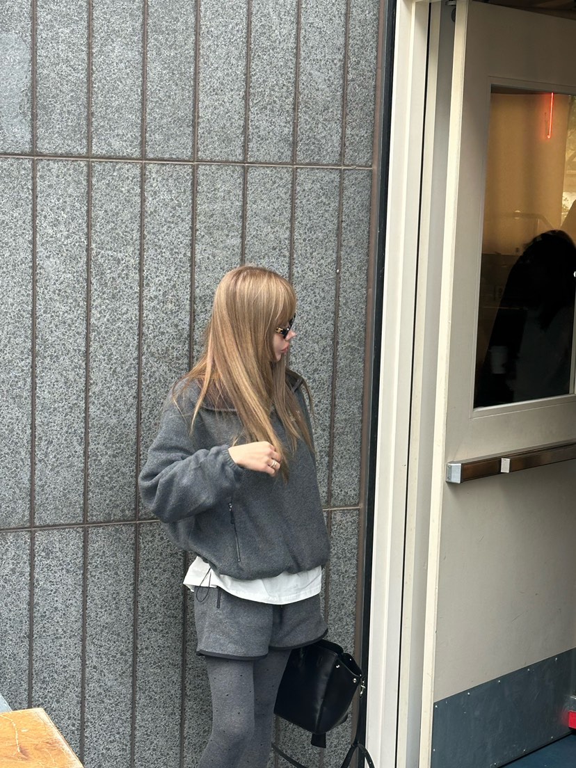 ZEROZERO東大門㊣代購女裝新款熱賣推薦職業25秋冬衛衣抓絨拉鏈ZEROZERO衛衣