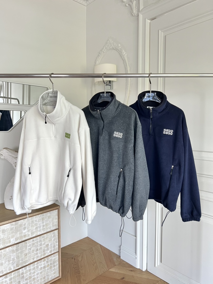ZEROZERO東大門㊣代購女裝新款熱賣推薦職業25秋冬衛衣抓絨拉鏈ZEROZERO衛衣