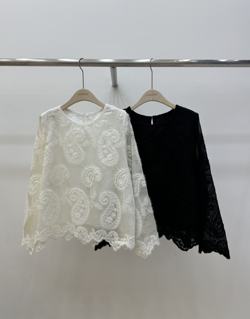 GORGEOUS東大門㊣代購女裝新品25秋冬時尚休閑真品襯衫蕾絲衫GORGEOUS襯衫/蕾絲衫