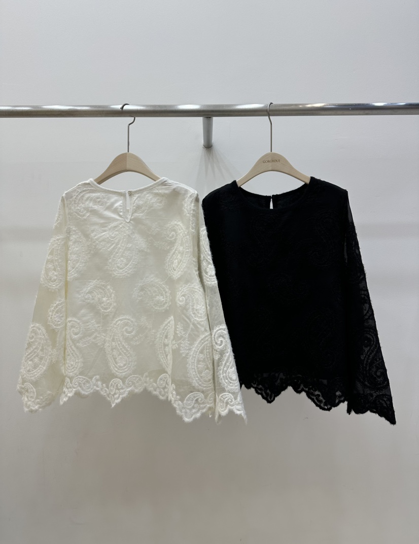 GORGEOUS東大門㊣代購女裝新品25秋冬時尚休閑真品襯衫蕾絲衫GORGEOUS襯衫/蕾絲衫