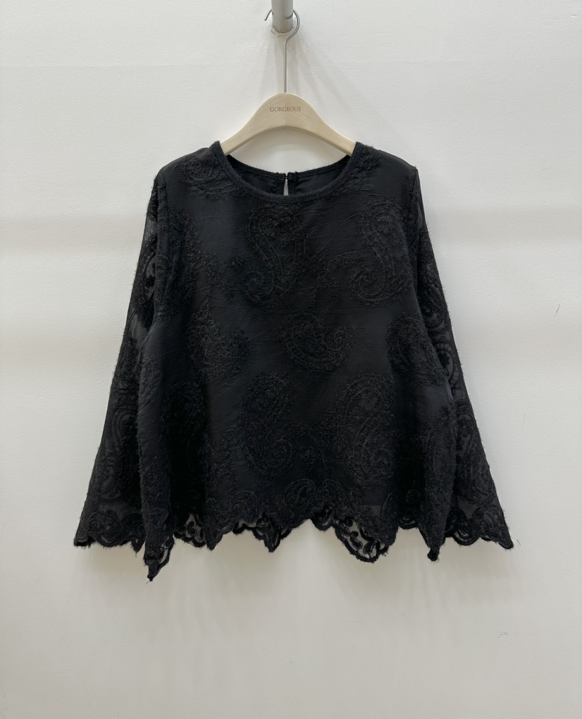 GORGEOUS東大門㊣代購女裝新品25秋冬時尚休閑真品襯衫蕾絲衫GORGEOUS襯衫/蕾絲衫圖色2